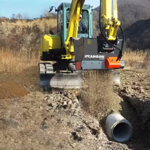 benna vagliatrice cangini in cantiere